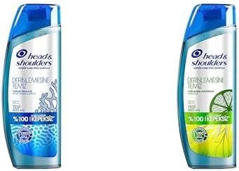 & Shoulders Seti | Derinlemesine Temizlik Şampuan Yoğun Ferahlık Deniz Mineralleri 300 ml x1 + Derinlemesine Temizlik Şampuan Yağlanma Kontrolü Limon 300 ml x1