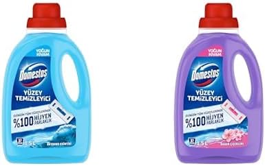 Domestos Seti | Yoğun Kıvam Okyanus 1500 ml x1 + Çiçekleri Maksimum Hijyen Tüm Yüzeyler için 1500 ml x1