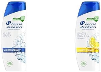 & Shoulders Seti | Klasik Bakım Günlük Kullanım 330 ml Şampuan x2 + Limon Ferahlığı Yağlı Saçlar İçin Günlük Kullanım 330 ml Şampuan x2