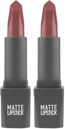 Yoğun Renk Veren Uzun Süre Kalıcı Nemlendirici Kadifemsi Mat Ruj - Lipstick 408 Spicy Rose (2 paketi)