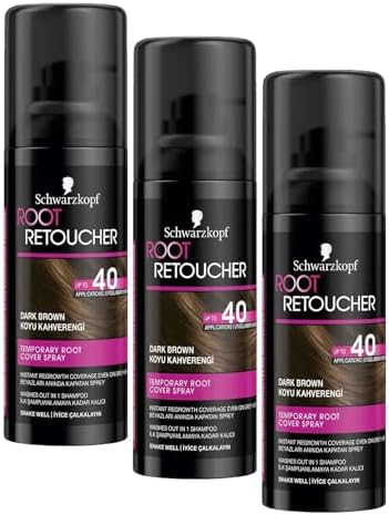 Alternative view of Root Retoucher Beyazları Anında Kapatan Sprey Boya Koyu Kahverengi 120 ml (3 paketi)