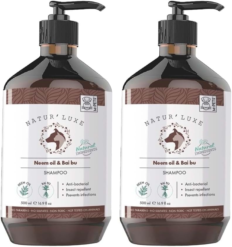 NATURLUXE DOG SHAMPOO NEEM OİL & BAİ BU 500ML (2 paketi)