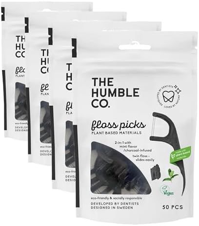 Alternative view of The Humble Co. Kömür ve Naneli Kürdanlı Diş İpi 50 Adet 1 Paket (4 paketi)