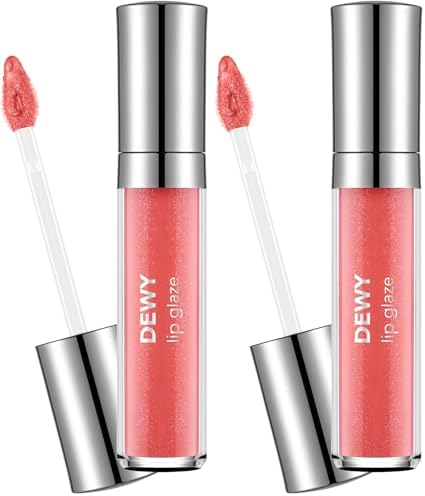 Alternative view of Dewy Lip Glaze Parlak & Dolgun Görünüm Veren Yapışmayan Dudak Parlatıcısı 024 CORAL (2 paketi)