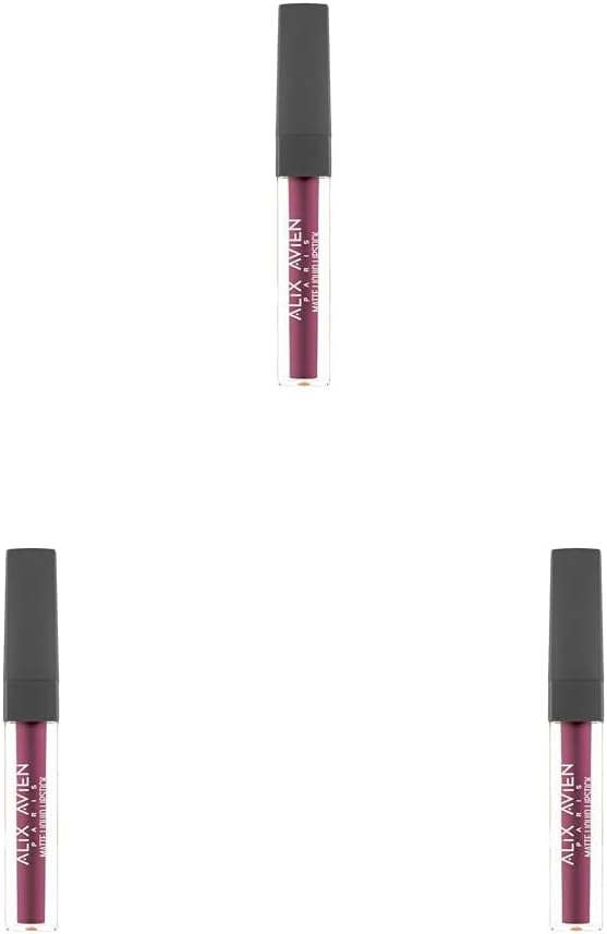 Alternative view of Uzun Süre Kalıcı Kadifemsi Kuruma Yapmayan Mat Likit Ruj - Lipstick 517 Plum (3 paketi)