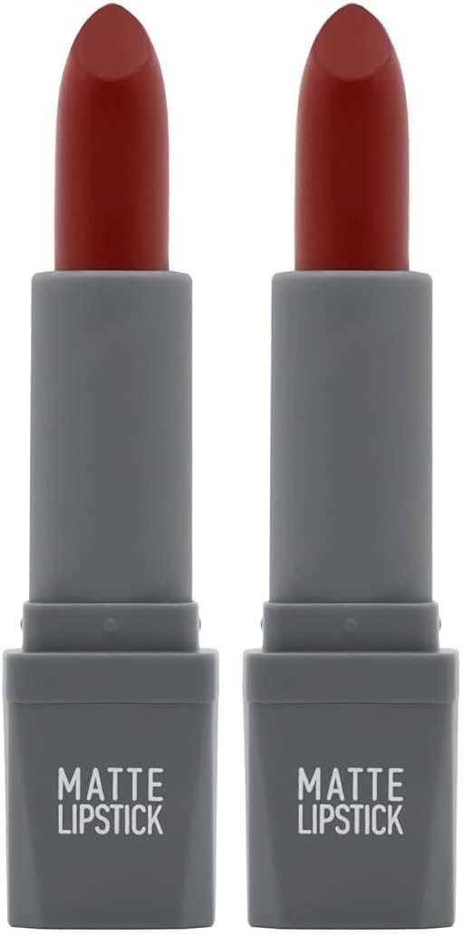 Yoğun Renk Veren Uzun Süre Kalıcı Nemlendirici Kadifemsi Mat Ruj - Lipstick 411 Spicy Terracot (2 paketi)