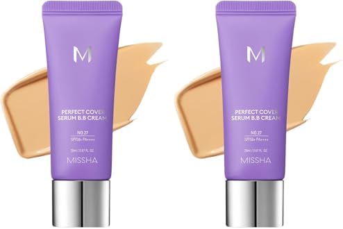 Yaşlanma Karşıtı Bakım ve Aydınlık Görünüm Sunan M Perfect Cover Serum BB Cream (No:27) (2 paketi)