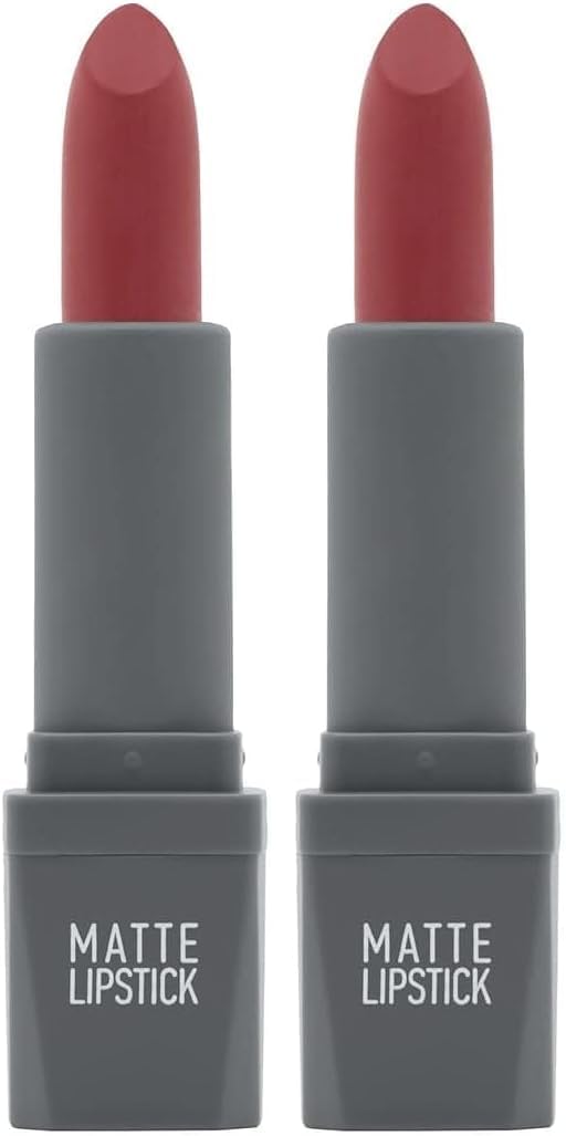 Yoğun Renk Veren Uzun Süre Kalıcı Nemlendirici Kadifemsi Mat Ruj - Lipstick 415 Dusty Pink (2 paketi)