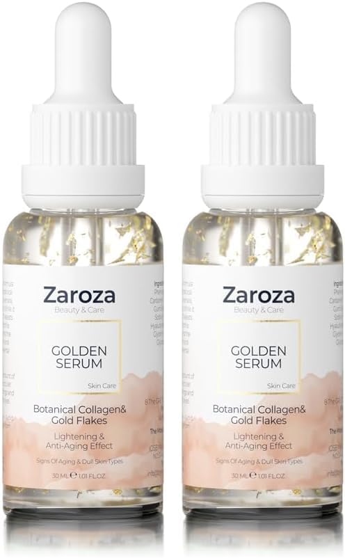 Zaroza Yaşlanma Karşıtı Collagen & Niacinamide & 24k Altın Yapraklı Serum 30 ml (2 paketi)