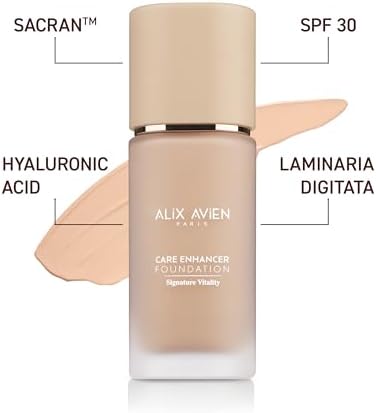Alix Avien Kırışıklık Karşıtı Nemlendirici SPF30 Parlak Bitişli Fondöten Care Enhancer 808 Warm (2 paketi)
