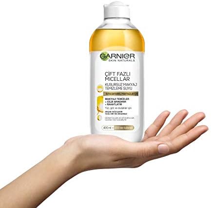 Skin Naturals Çift Fazlı Micellar Kusursuz Makyaj Temizleme Suyu (400 ml) (4 paketi)
