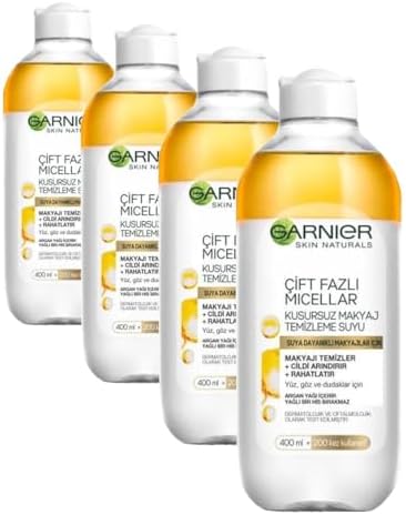 Alternative view of Skin Naturals Çift Fazlı Micellar Kusursuz Makyaj Temizleme Suyu (400 ml) (4 paketi)