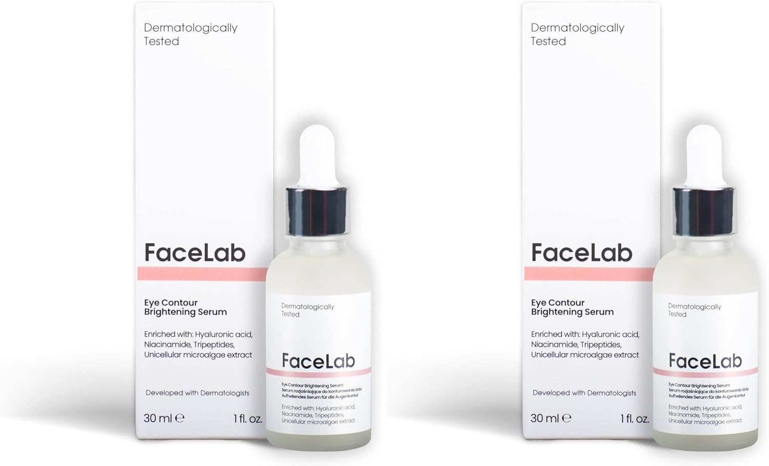 Alternative view of Facelab Aydınlatıcı ve Nemlendirici Göz Çevresi Bakım Serumu 30 ml (2 paketi)