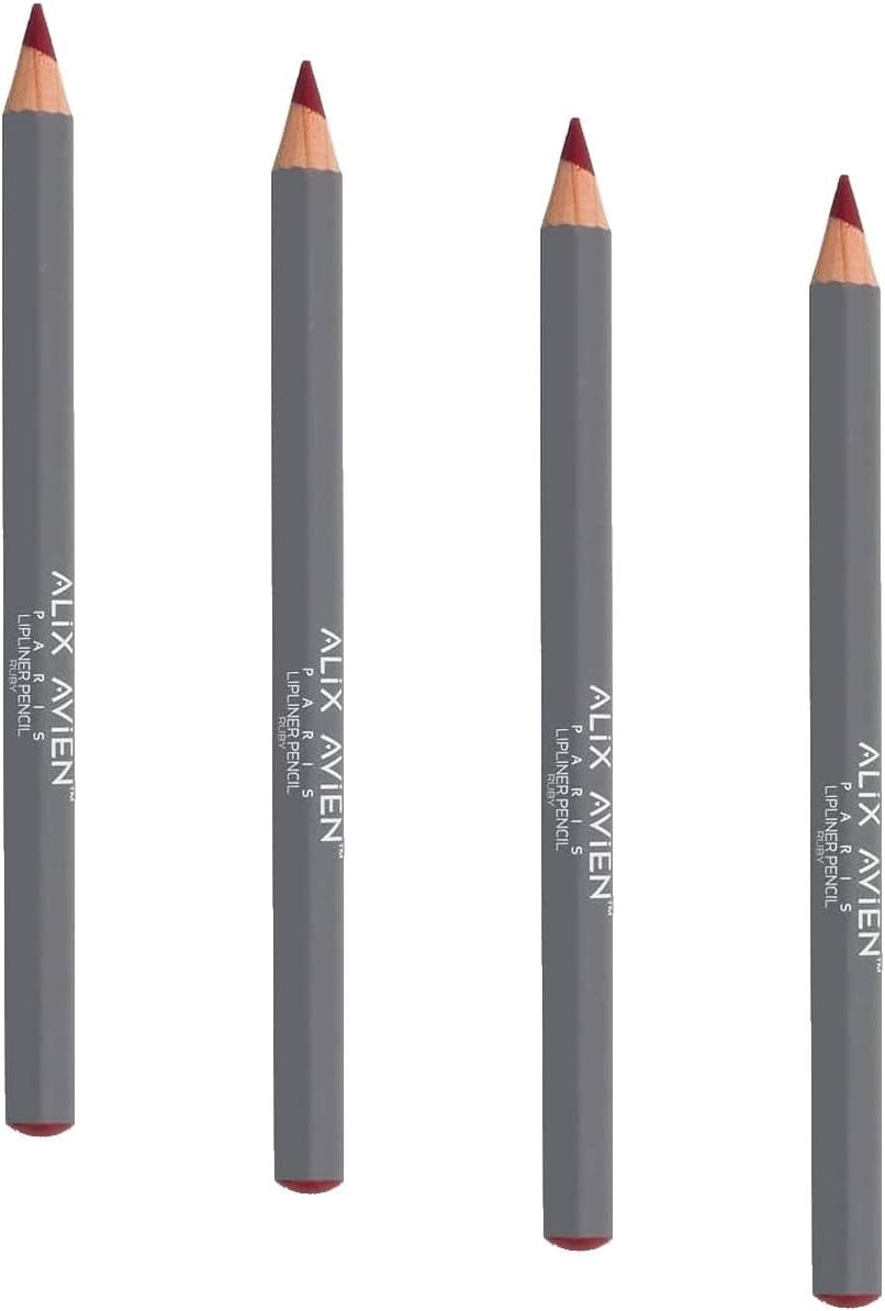 Alternative view of Uzun Süre Kalıcı Dağılma Yapmayan Nemlendirici Dudak Kalemi - Lipliner Pencil Ruby (4 paketi)