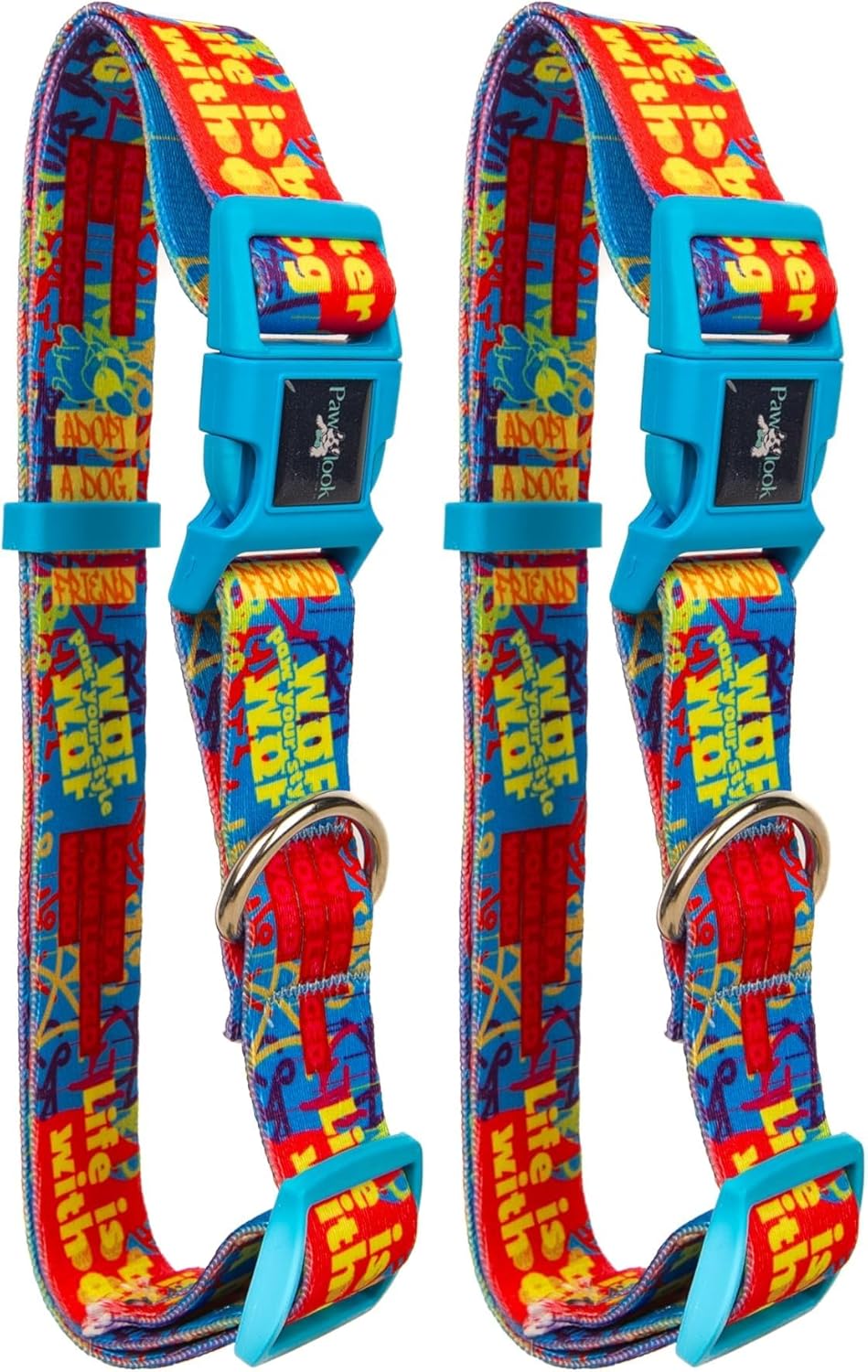 Alternative view of Recycled Köpek Boyun Tasması, Geri Dönüştürülmüş Boyun Tasması – D-Halkalı, Ayarlanabilir, Küçük ve Büyük Irklar için, Yıkanabilir, Çevre Dostu Malzeme Mavi Gimme S (2 paketi)