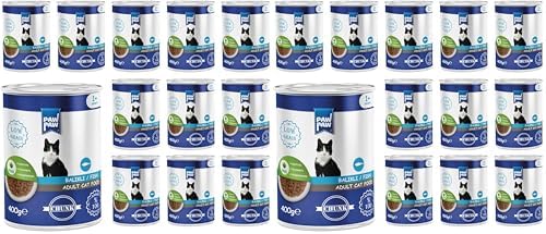 Pawpaw Yetişkin Kedi Balıklı ve Jöleli Konserve Mama 400 Gr x 12 Adet (2 paketi)