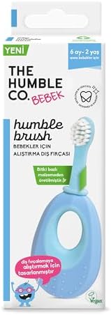 Alternative view of The Humble Co. - Humble Brush Baby Bebekler için Alıştırma Diş Fırçası - Mavi (TAVSİYE YAŞ 6+ Ay - 2 Yaş) (4 paketi)