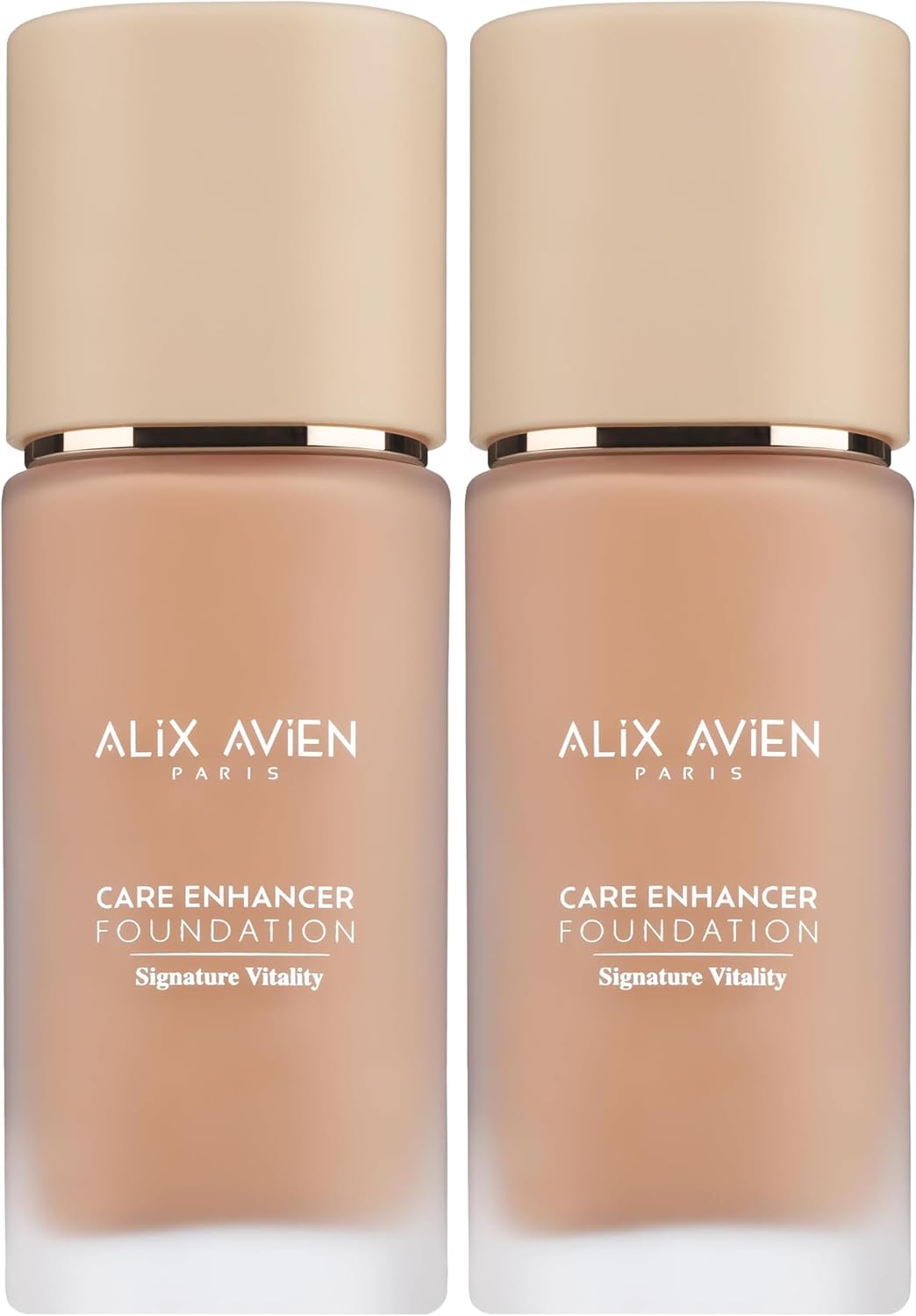 Alix Avien Kırışıklık Karşıtı Nemlendirici SPF30 Parlak Bitişli Fondöten Care Enhancer 819 Warm (2 paketi)