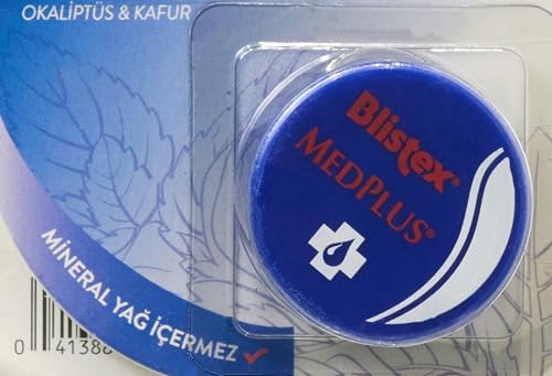 Blistex Medplus Kavanoz Kuru ve Çatlamış Dudaklara Onarıcı ve Ferahlatıcı Dudak Bakım Kremi x2