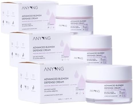 Anyong Geliştirilmiş Leke Karşıtı, Aydınlatıcı, Nemlendirici Krem 50 ml (%60 Pirinç Suyu &%2 Alfa Arbutin) (3 paketi)