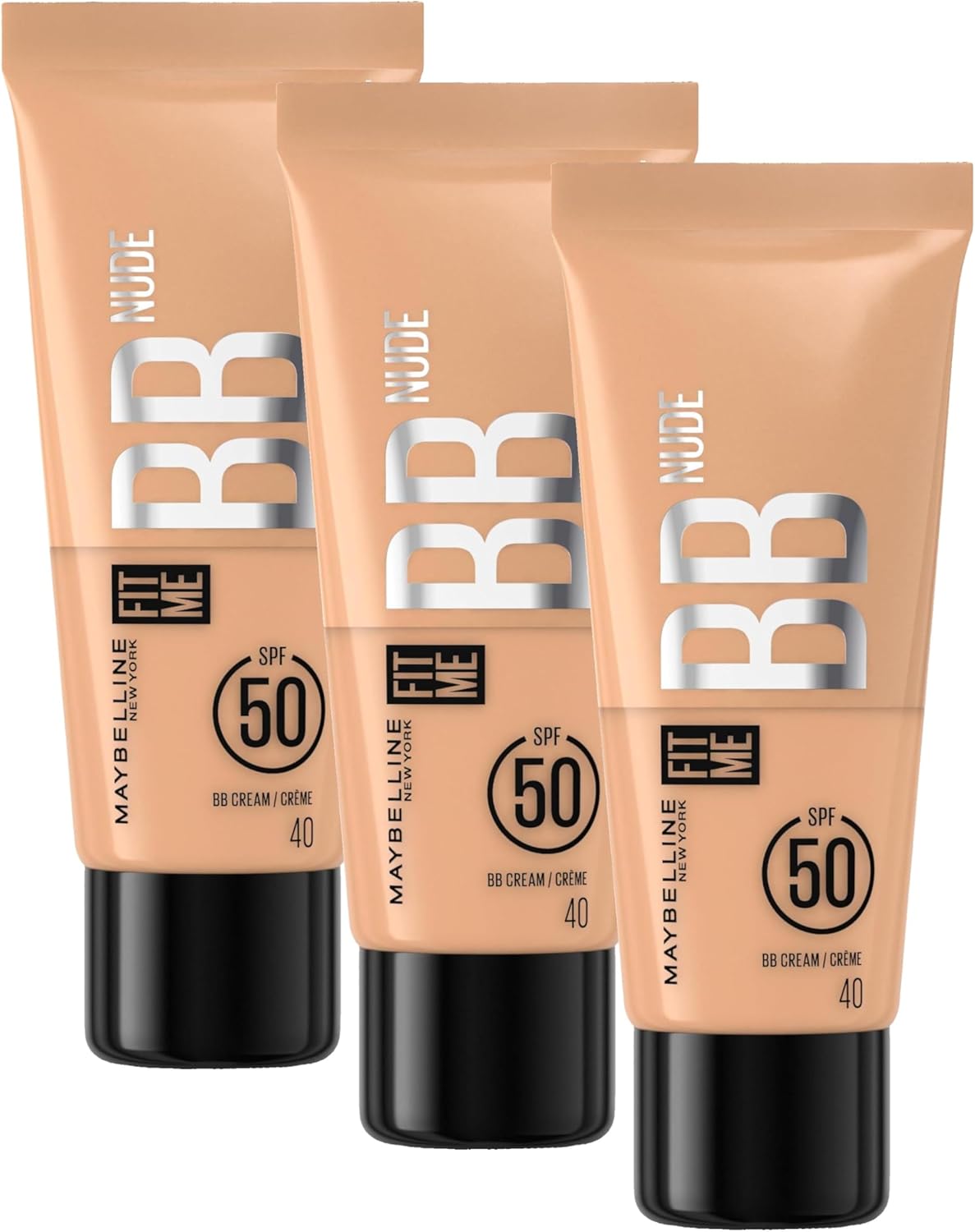 Alternative view of New York Fit Me Nude Cilt Bakımı Etkili Nemlendirici SPF50 BB Krem - 40 (3 paketi)