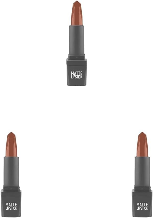 Yoğun Renk Veren Uzun Süre Kalıcı Nemlendirici Kadifemsi Mat Ruj - Lipstick 403 Caramel Nude (3 paketi)