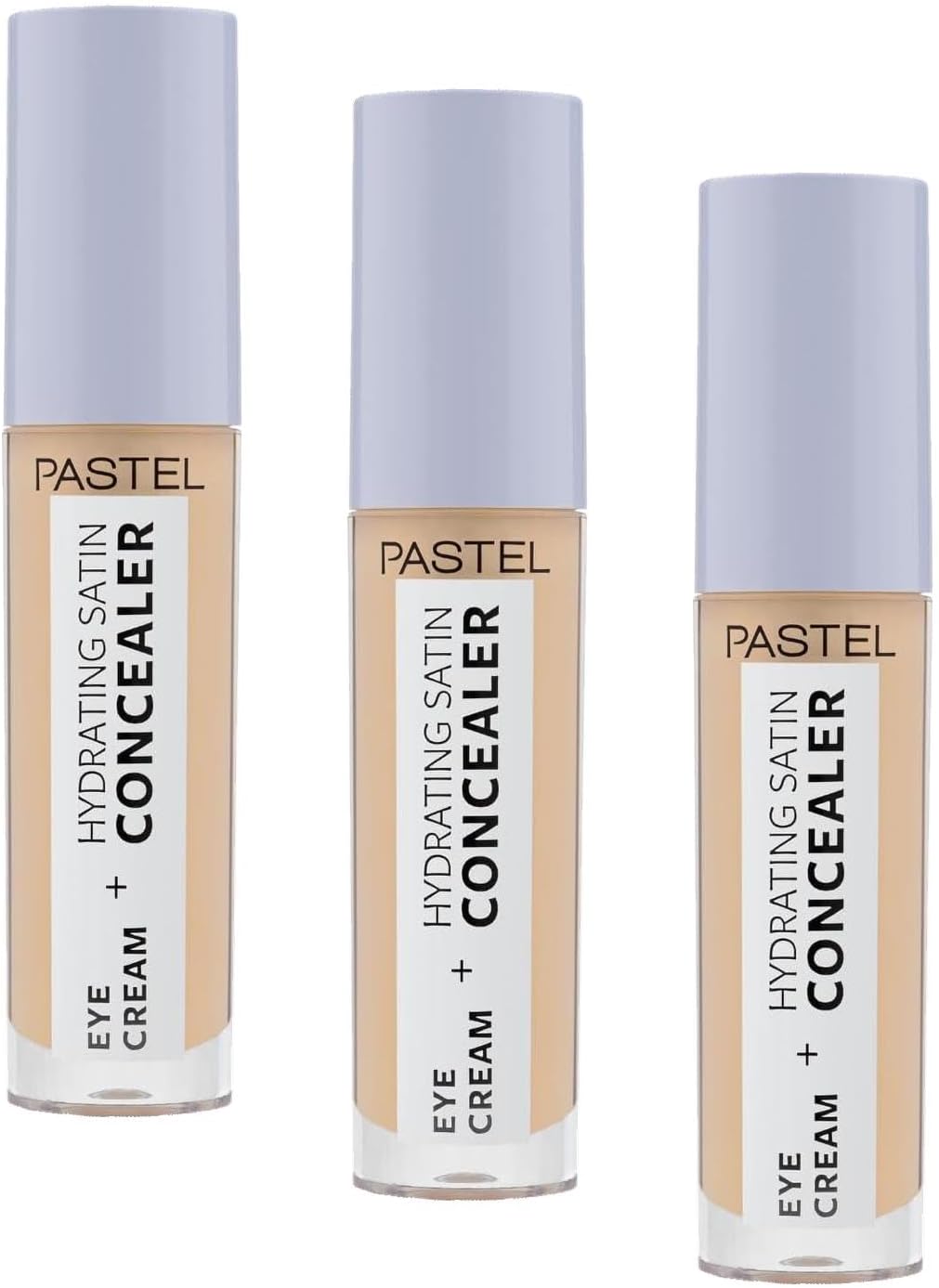 Alternative view of Pastel Eye Cream + Hydrating Satin Concealer - Göz Kremi + Göz Altı Kapatıcısı, 64 Medium Light, 4,3 ml (3 paketi)