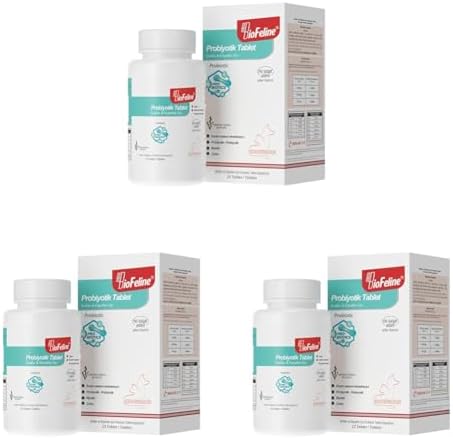 Biofeline Tablet Probiyotik Kedi ve Köpek 25 Tablet (3 paketi)