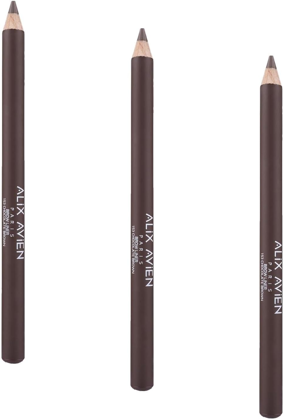 Uzun Süre Kalıcı, Belirginleştirici Şekillendirici Kahve Kaş Kalemi -brow Liner 153 Chocolate Brown (3 paketi)