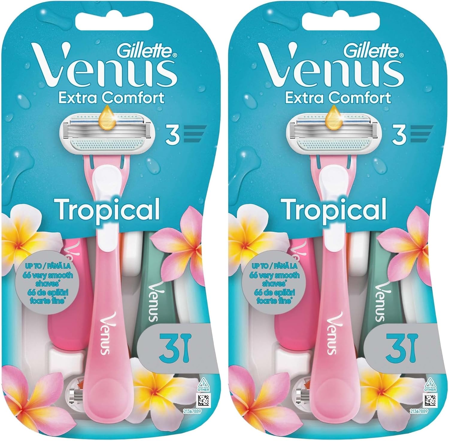 Venus Kullan At Tıraş Bıçağı, 3‘li Paket (2 paketi)