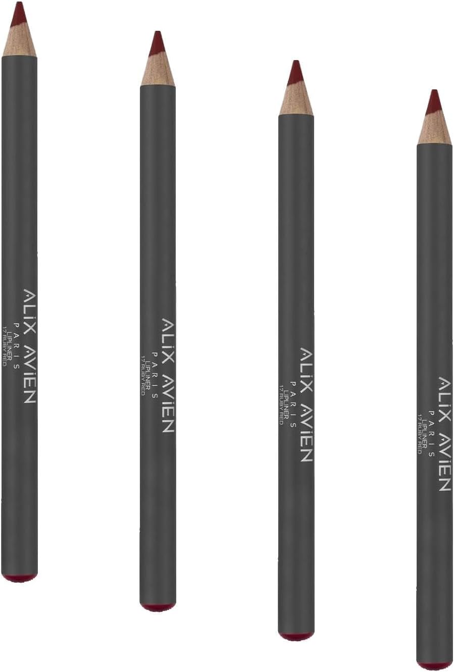 Uzun Süre Kalıcı Dağılma Yapmayan Nemlendirici Dudak Kalemi - Lipliner Pencil 17 Ruby Red (4 paketi)