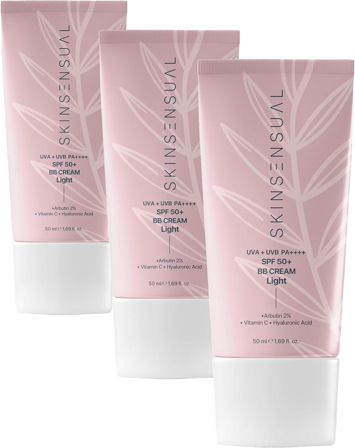 Skin Sensual BB Krem Light| 50 Spf Uva/Uvb Pa++++ | Leke Oluşumunu Önlemeye Yardımcı, Aydınlık ve Canlılık (3 paketi)