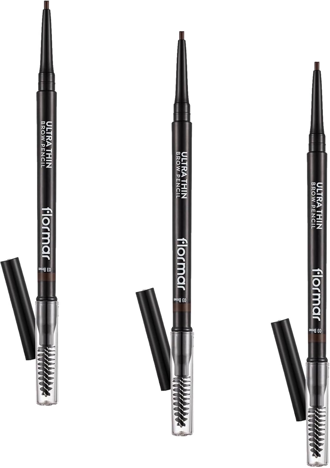 Alternative view of Ultra Thin Fırça Başlıklı & Asansörlü Ucu İnce Kaş Kalemi 003 BROWN (3 paketi)