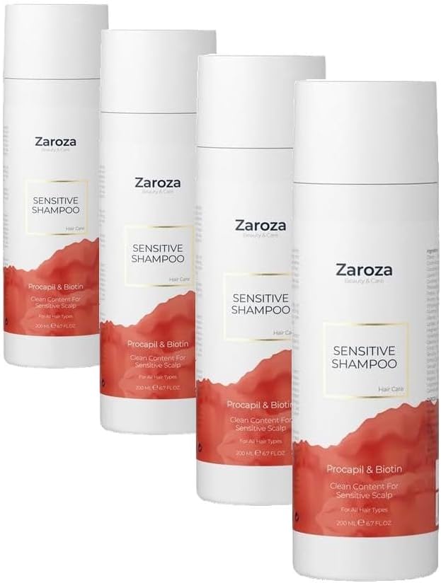 Zaroza Dökülme Karşıtı Procapil & Biotin Şampuan Hassas Saç Derisi İçin 200 ml (4 paketi)