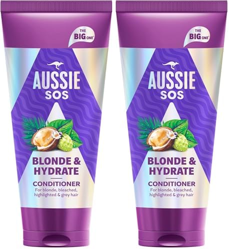 Alternative view of Aussie SOS Blonde & Hydrate Açık Renk Boyalı, Röfleli ve Gri Saçlar İçin Saç Kremi 350ml (2 paketi)