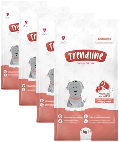 Trendline Kuzu Etli Yavru Köpek Maması 1 kg (4 paketi)
