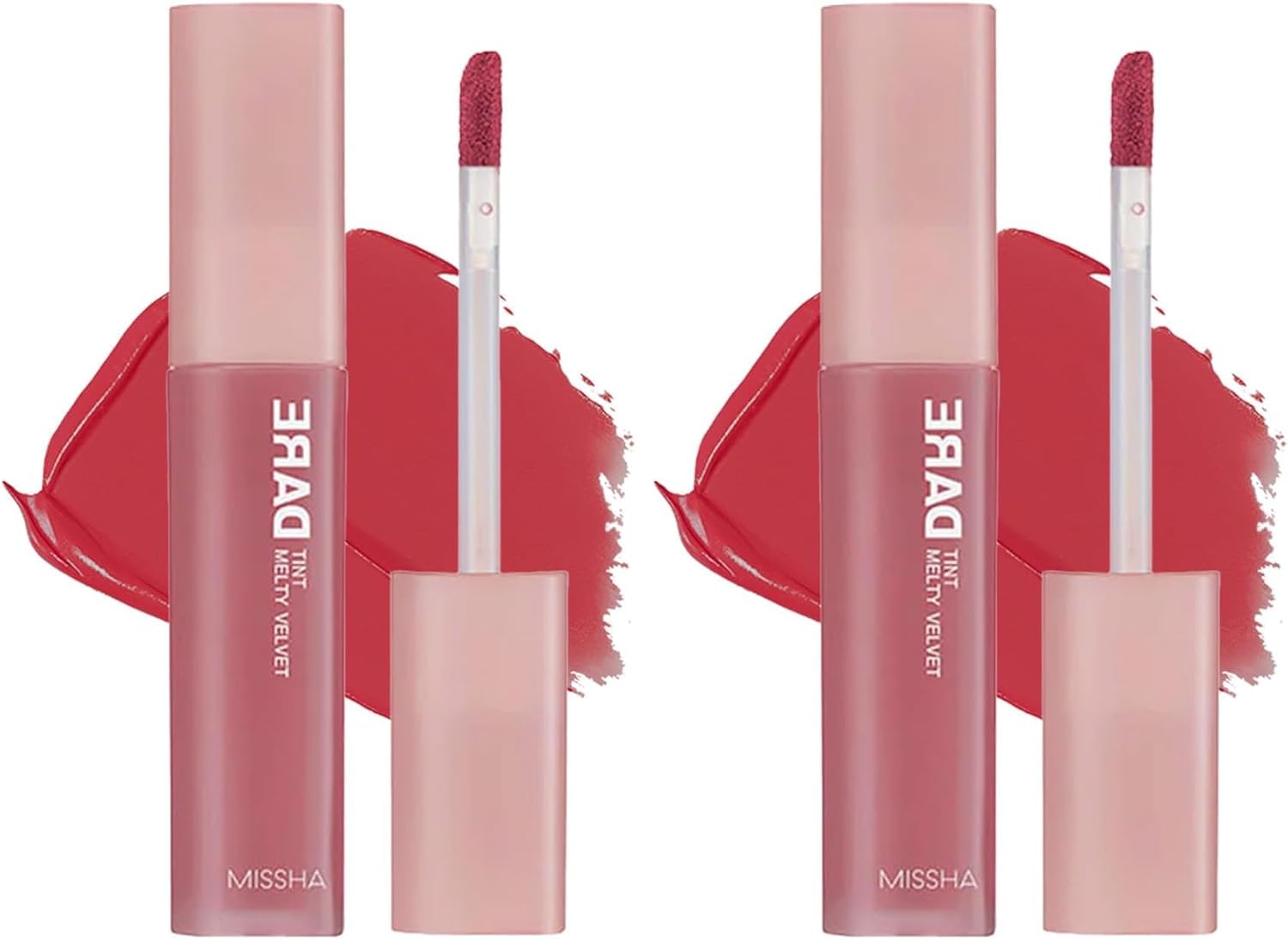 Uzun Süre Kalıcı, Bulaşma Yapmayan, Kadifemsi Bitiş Sunan Tint Dare Tint Melty Velvet (Rosy Lofi) (2 paketi)