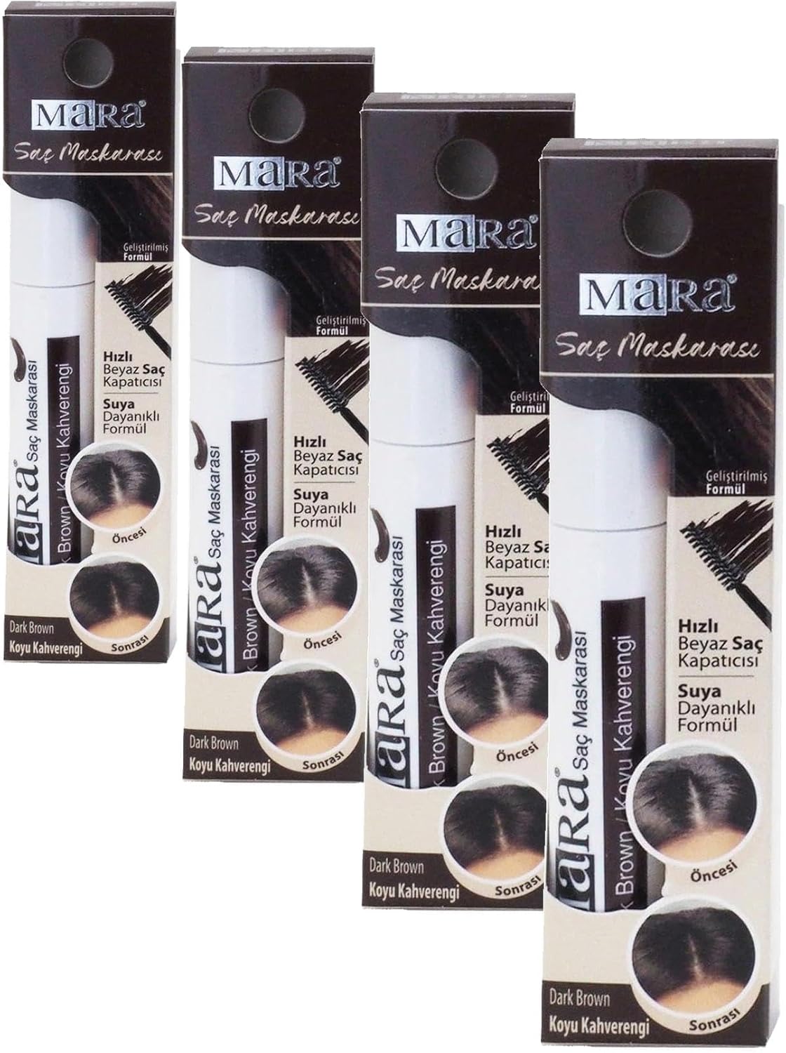 Alternative view of Mara Kozmetik IMM209.361 Saç Maskarası Koyu Kahve 1 Paket 6 ml (4 paketi)