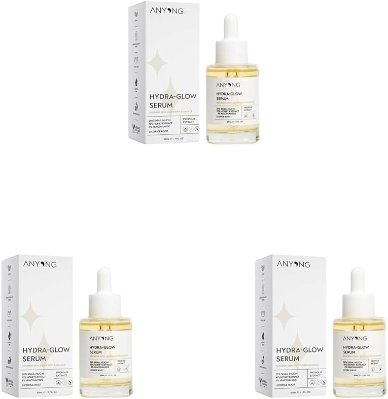 Alternative view of Anyong Nemlendirici, Aydınlatıcı, Yatıştırıcı, Canlandırıcı Serum 30 ml (SALYANGOZ ÖZÜ & BAL & NİASİNAMİD) (3 paketi)