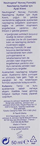 neutrogena norveç formülü nasırlaşmış ayaklar için ayak kremi (50 ml) (4 paketi)