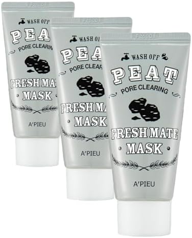 A'PIEU Gözenek Temizleyici Kil ve Kömür Maskesi 50 mililitre Fresh Mate Peat Mask Pore Clearing (3 paketi)