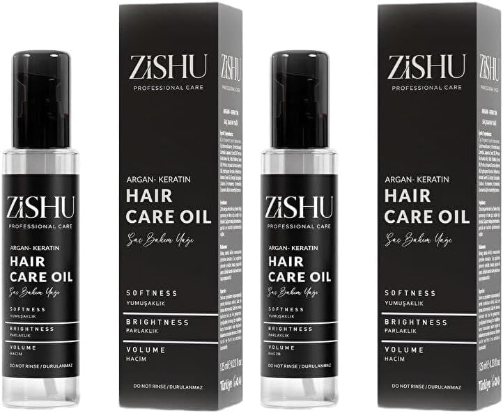 Zishu Argan Keratin Saç Bakım Yağı 125 ml (2 paketi)