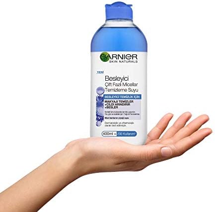 Skin Naturals Besleyici Çift Fazlı Micellar Temizleme Suyu (400 ml) (4 paketi)