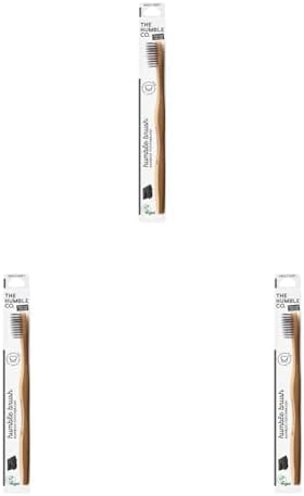 The Humble Co. Brush Yetişkin Bambu Diş Fırçası Soft Kömürlü Fırça Kılları 1 Paket (3 paketi)
