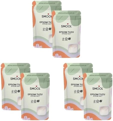 Epsom Tuzu 2'li Set (2x1000 GR) İngiliz Tuzu Katkısız, Banyo Tuzu Ayak Banyosu Peeling 2 Kg (3 paketi)