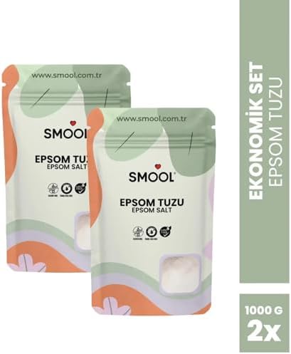 Alternative view of Epsom Tuzu 2'li Set (2x1000 GR) İngiliz Tuzu Katkısız, Banyo Tuzu Ayak Banyosu Peeling 2 Kg (3 paketi)