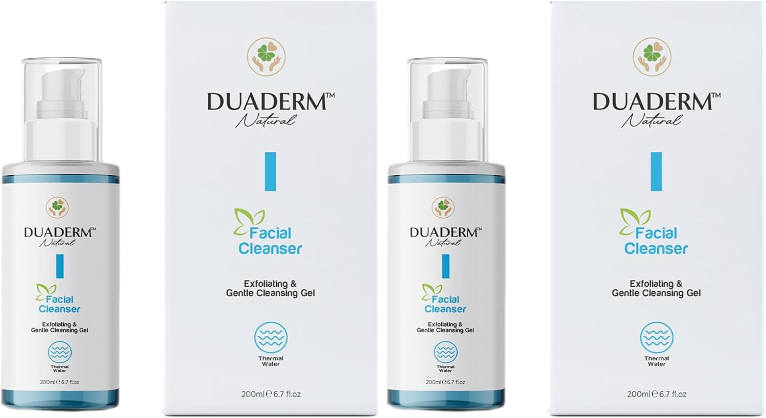 Alternative view of Duaderm Yüz Temizleme Jeli - Arındırıcı & Yatıştırıcı 200 ml - Besleyici & Nemlendirici (2 paketi)