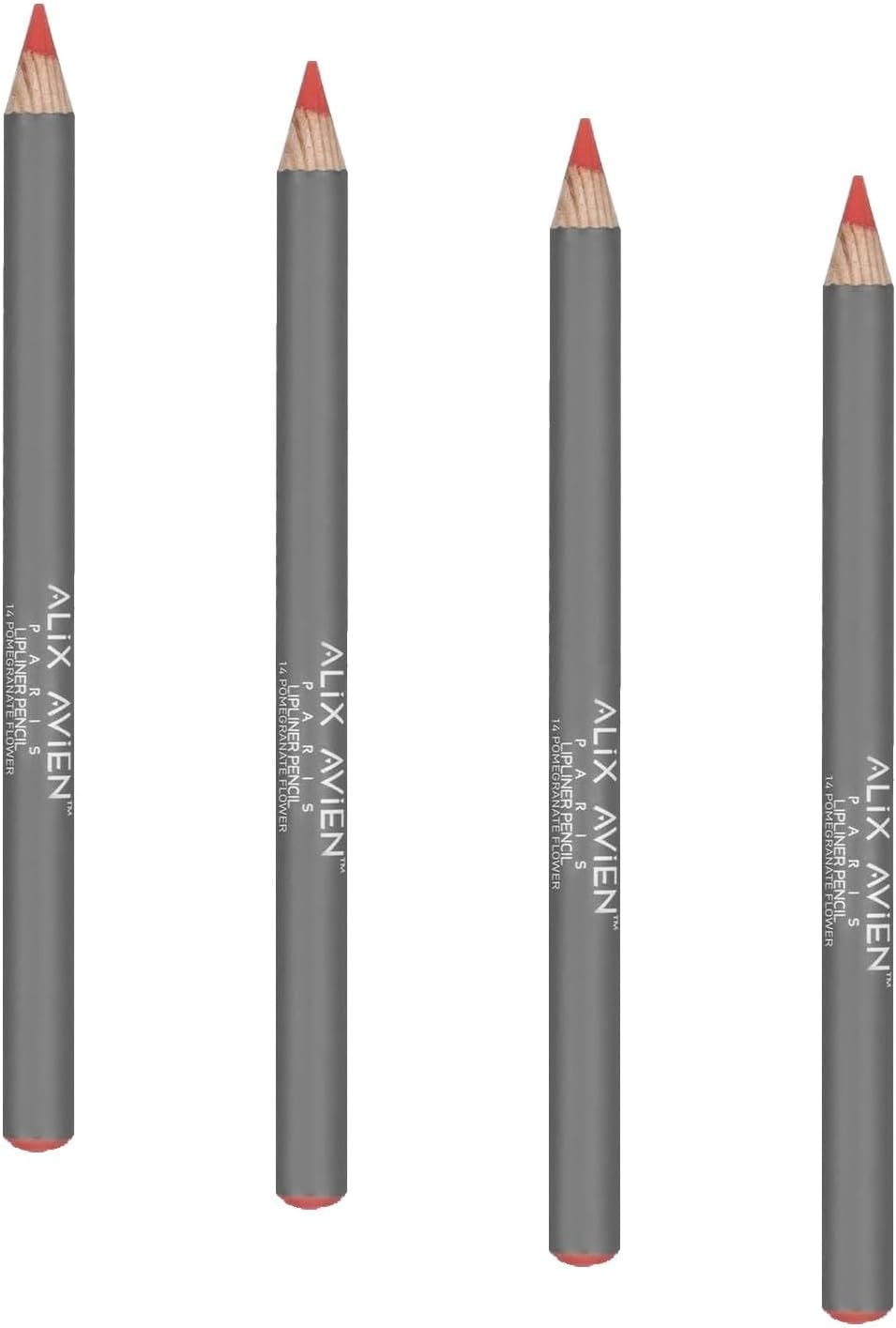 Uzun Süre Kalıcı Dağılma Yapmayan Nemlendirici Dudak Kalemi - Lipliner Pencil 14 Pomegranate Flower (4 paketi)