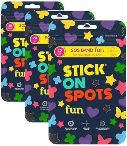 Alternative view of STICK ON SPOTS SOS Band Fun Pimple Patch Hidrokolloid Sivilce ve Akne Bandı 20 Adet (3 paketi)
