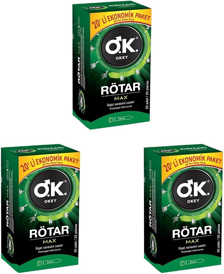 Alternative view of Rötar Max Prezervatif, 20'li (3 paketi)